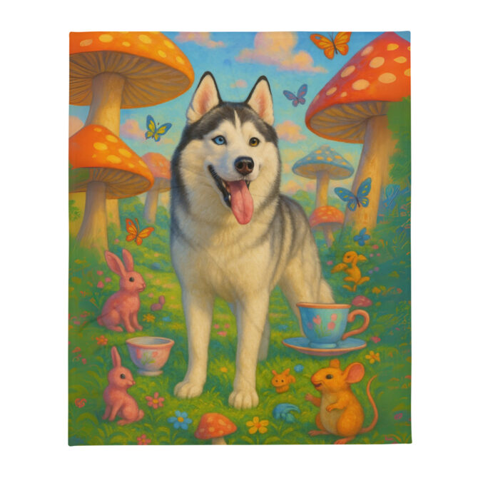 Pet in Wonderland – Custom Pet Blanket | Personalized Throw