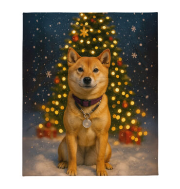Winter Holiday Magic – Custom Pet Blanket for Cozy Seasonal Décor