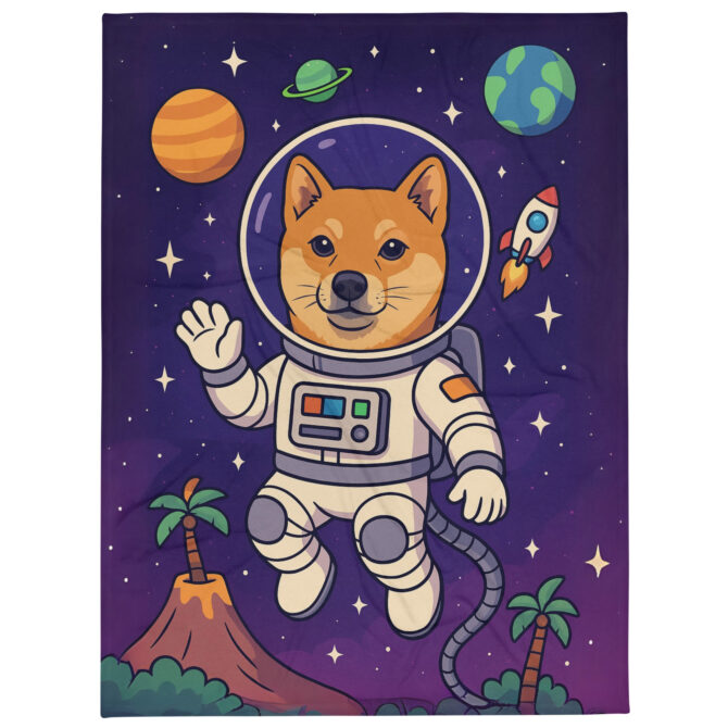 Space Explorer Pet Blanket – Custom Personalized Throw for Pet Lovers - Image 2