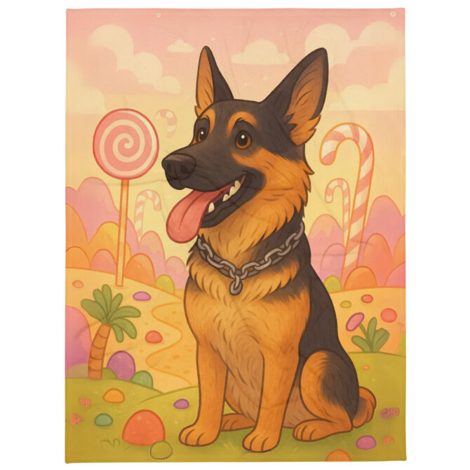 Pet in Candyland – Custom Pet Blanket | Personalized Throw Design - Image 2