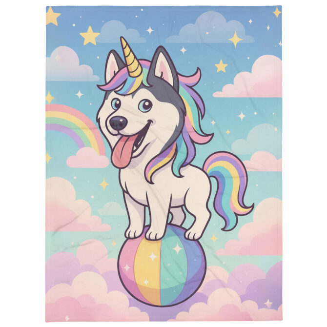 Super Cute Pet Unicorn Blanket – Custom Personalized Throw - Image 2