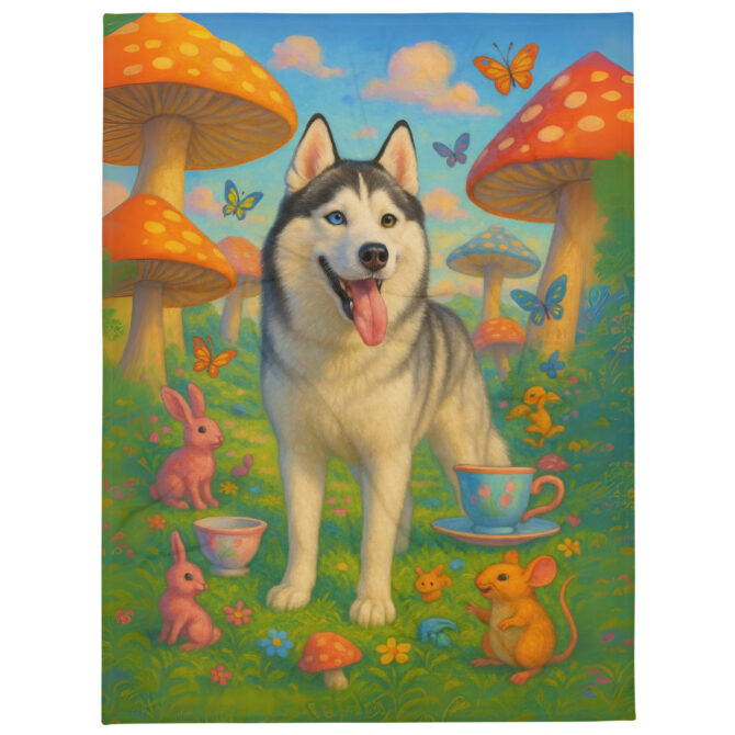 Pet in Wonderland – Custom Pet Blanket | Personalized Throw - Image 2