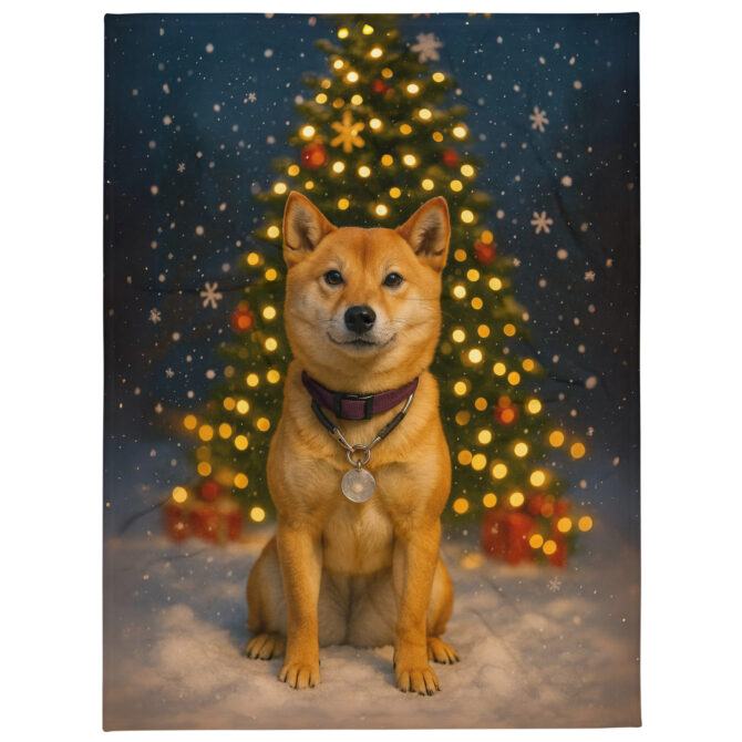 Winter Holiday Magic – Custom Pet Blanket for Cozy Seasonal Décor - Image 2