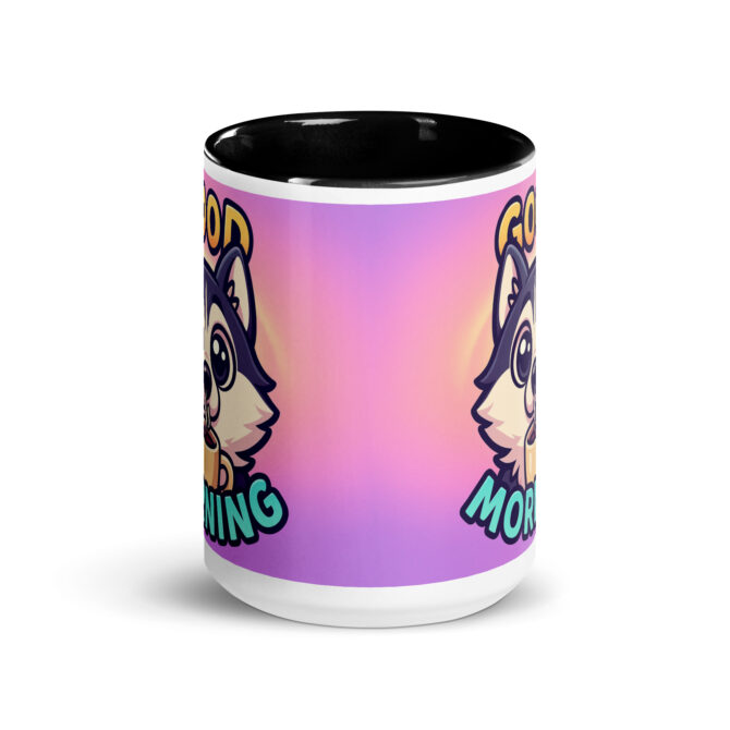 Custom Oversized Eyes Good Morning Pet Mug – Your Pet as Adorable Coffee Art - Image 3