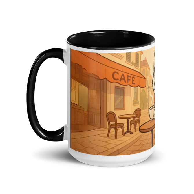 Pawffee Time – Custom Pet Paris Café Mug | Personalized Coffee Cup - Image 4