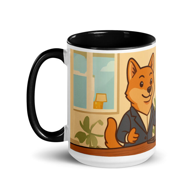 Team Meeting Fuel – Custom Pet Coffee Mug | Personalized Cartoon Artwork - Image 4