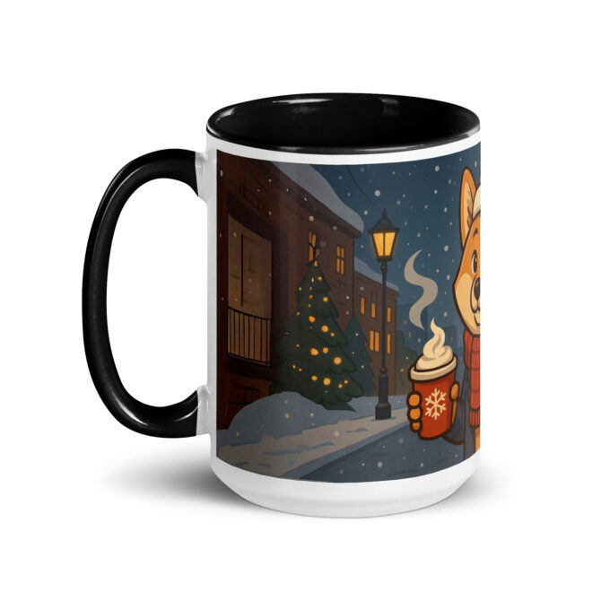 Santa Paws Needs Coffee – Custom Pet Christmas Mug - Image 4