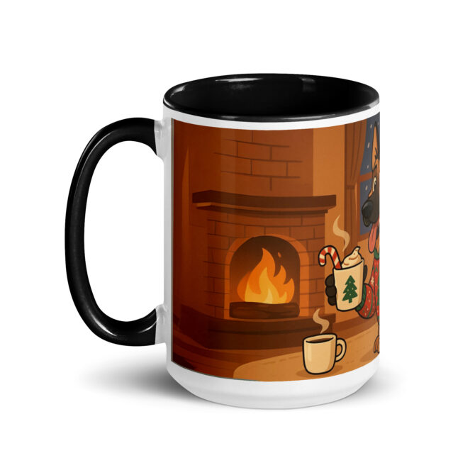 Merry & Caffeinated – Custom Ugly Sweater Pet Mug - Image 4
