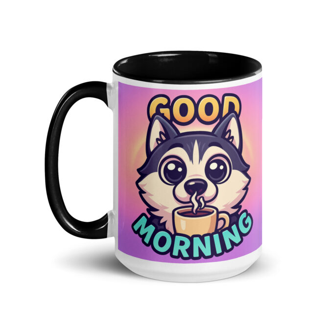 Custom Oversized Eyes Good Morning Pet Mug – Your Pet as Adorable Coffee Art - Image 4