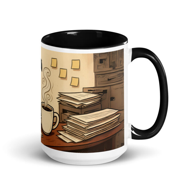 Powered by Coffee & Deadlines – Custom Pet Mug for Animal Lovers - Image 2