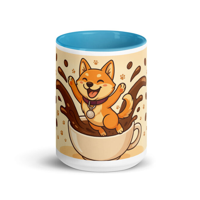 Custom Pet Coffee Mug – “Purrk Up! / Pawp Up!” Jumping from Cup Artwork - Image 8