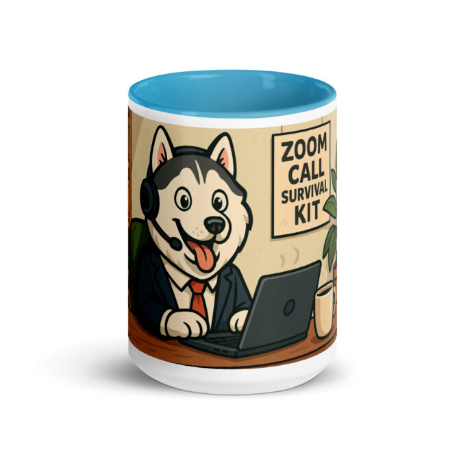 Custom "Zoom Call Survival Kit" Mug with Your Pet – Funny Personalized Coffee Cup - Image 8