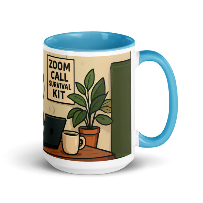 Custom "Zoom Call Survival Kit" Mug with Your Pet – Funny Personalized Coffee Cup - Image 7