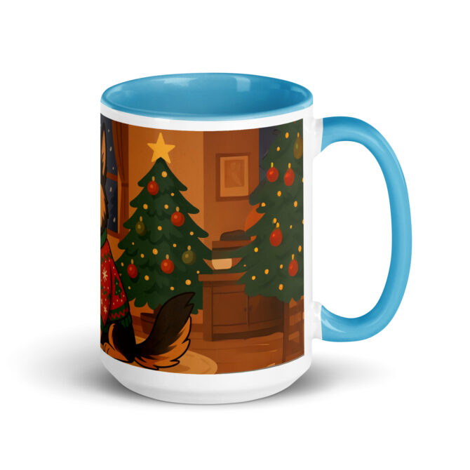 Merry & Caffeinated – Custom Ugly Sweater Pet Mug - Image 7