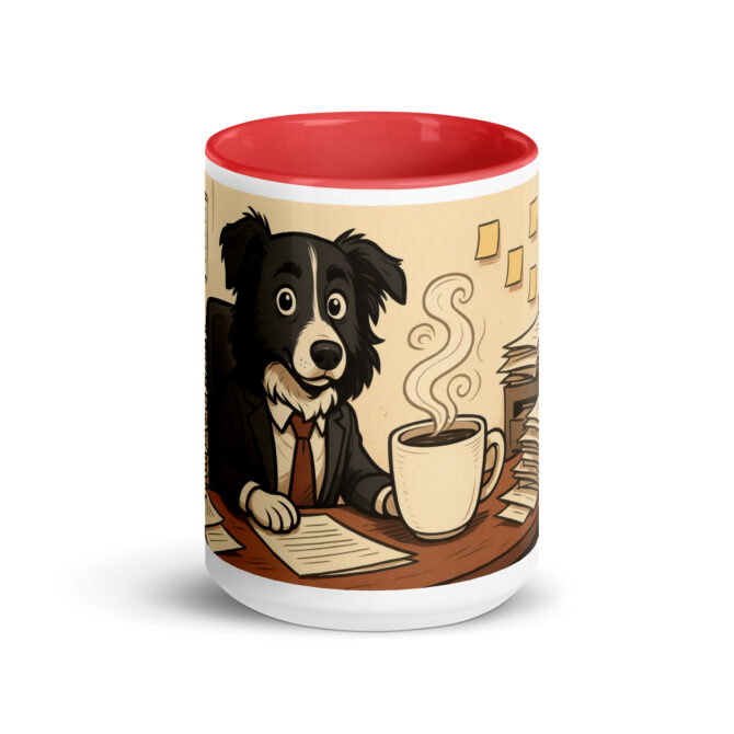 Powered by Coffee & Deadlines – Custom Pet Mug for Animal Lovers - Image 5