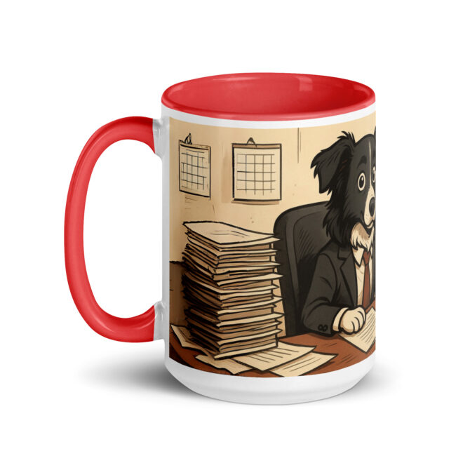 Powered by Coffee & Deadlines – Custom Pet Mug for Animal Lovers - Image 6