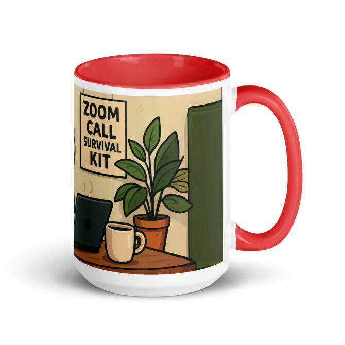 Custom "Zoom Call Survival Kit" Mug with Your Pet – Funny Personalized Coffee Cup - Image 5