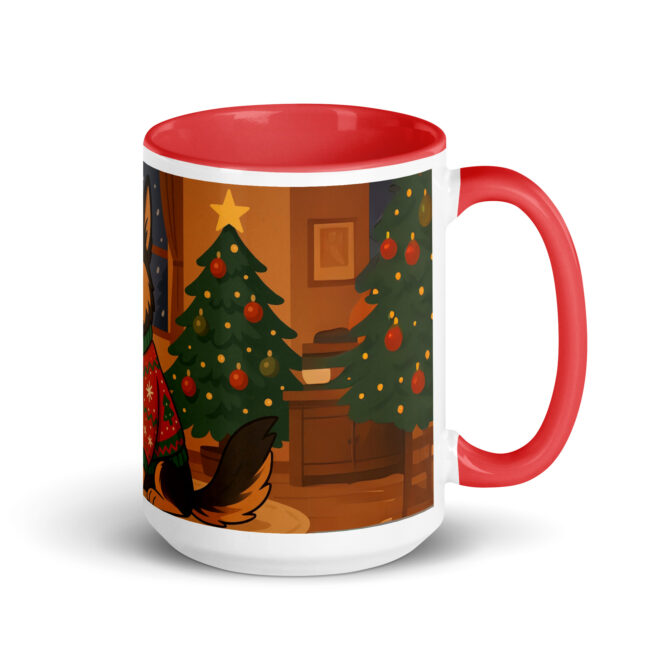 Merry & Caffeinated – Custom Ugly Sweater Pet Mug - Image 5