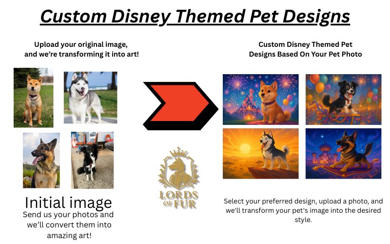 How We Make The Custom Disney Themed Pet Designs
