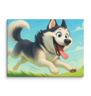 Pixar Action Pose Custom Pet Canvas | Pixar-Style Wall Art