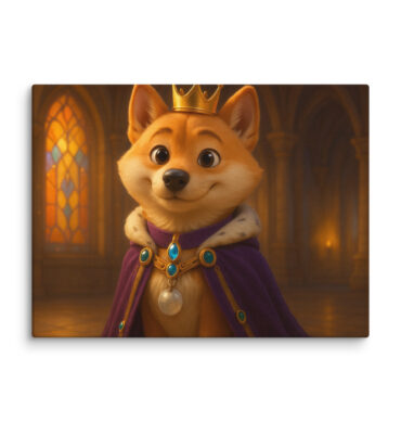 Royal Pixar Pet | Custom Pixar-Style Pet Canvas Print