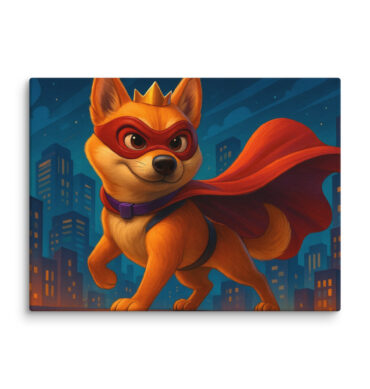 Pixar Super-Pet Custom Canvas | Personalized Pet Wall Art