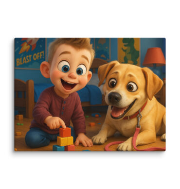 Pixar Playtime Custom Pet Canvas | Pixar-Style Wall Art