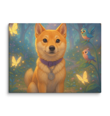 Magical Forest Adventure | Disney Style Custom Pet Canvas