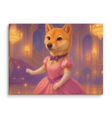 Disney-Style Pet Canvas | Fairytale Ballroom Custom Portrait