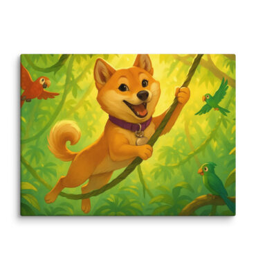 Disney Style Pet Canvas – Jungle Explorer Adventure
