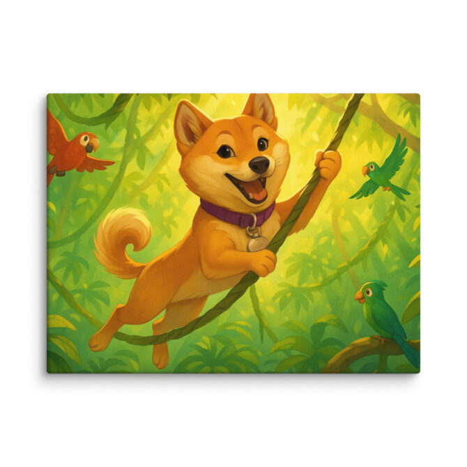 Disney Style Pet Canvas – Jungle Explorer Adventure
