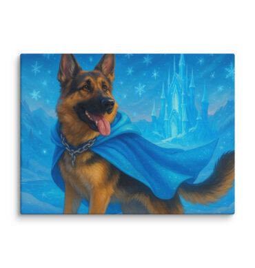 Frozen Ice Kingdom | Custom Disney-Style Pet Canvas Print