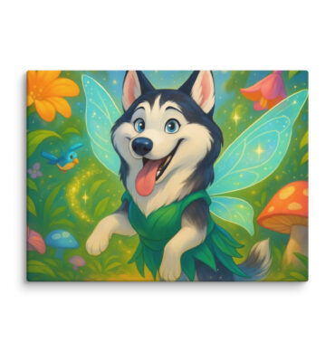 Pixie Hollow Adventure | Custom Disney-Style Pet Canvas Print