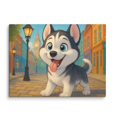Disney-Style Pet Canvas – 101 Dalmatians London Street