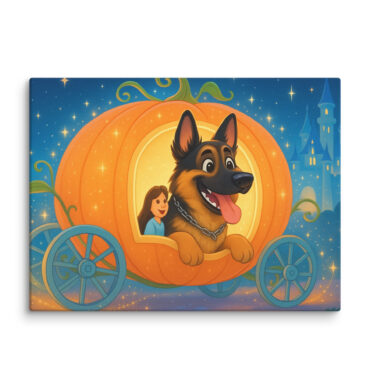 Cinderella Carriage Ride – Custom Disney-Style Pet Canvas