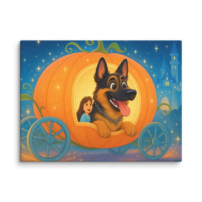 Cinderella Carriage Ride – Custom Disney-Style Pet Canvas