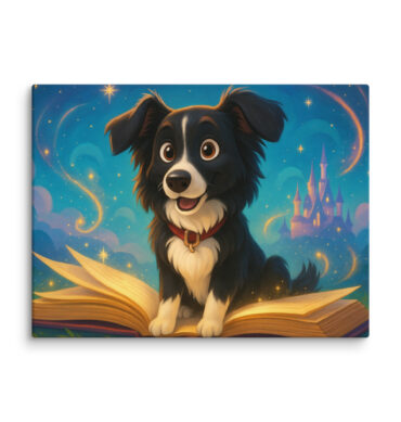 Disney Storybook Scene | Custom Disney-Style Pet Canvas Print
