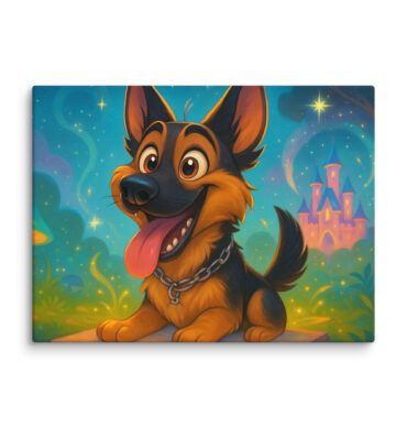 Custom Disney-Style Pet Canvas | Pet as Disney Sidekick