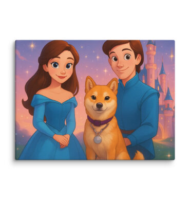 Happily Ever After Disney-Style Pet Canvas Print