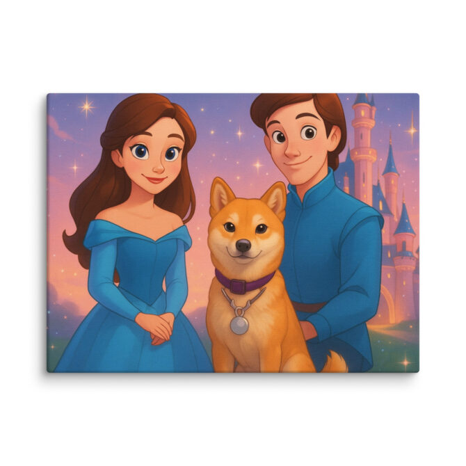 Happily Ever After Disney-Style Pet Canvas Print