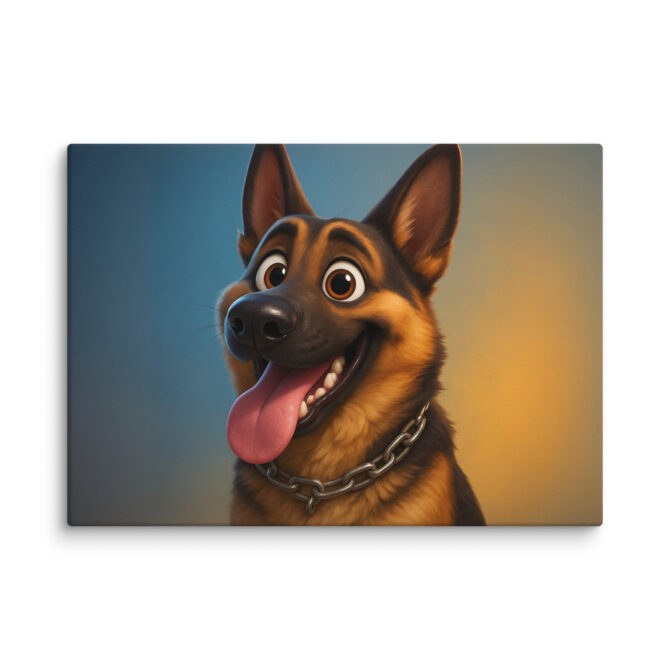 Hero Pet Close-Up | Custom Pixar-Style Pet Canvas Print - Image 2