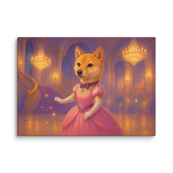Disney-Style Pet Canvas | Fairytale Ballroom Custom Portrait - Image 2