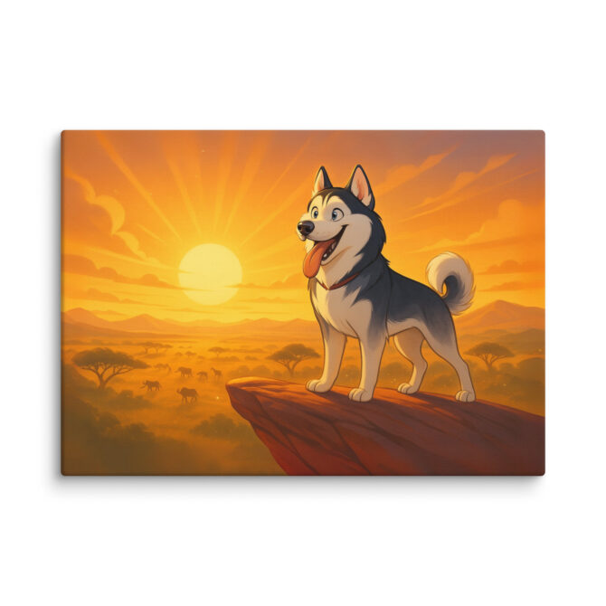 Disney-Style Pet Canvas – Lion King Pride Rock Portrait - Image 2