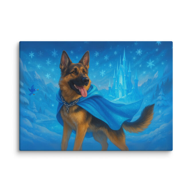 Frozen Ice Kingdom | Custom Disney-Style Pet Canvas Print - Image 2
