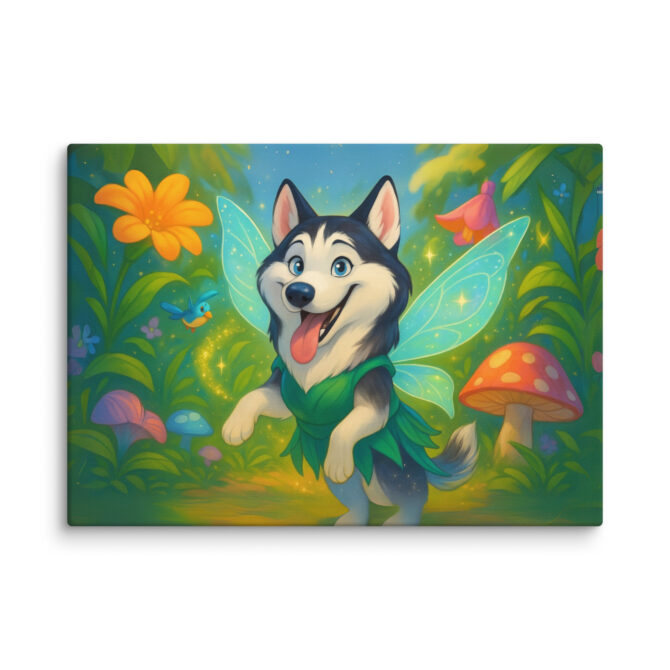 Pixie Hollow Adventure | Custom Disney-Style Pet Canvas Print - Image 2
