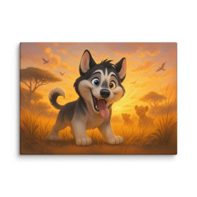 Disney Style Canvas Prints – Simba & Friends Pet Portrait - Image 2