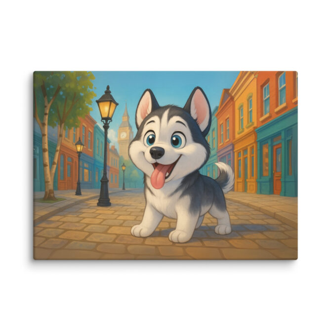 Disney-Style Pet Canvas – 101 Dalmatians London Street - Image 2