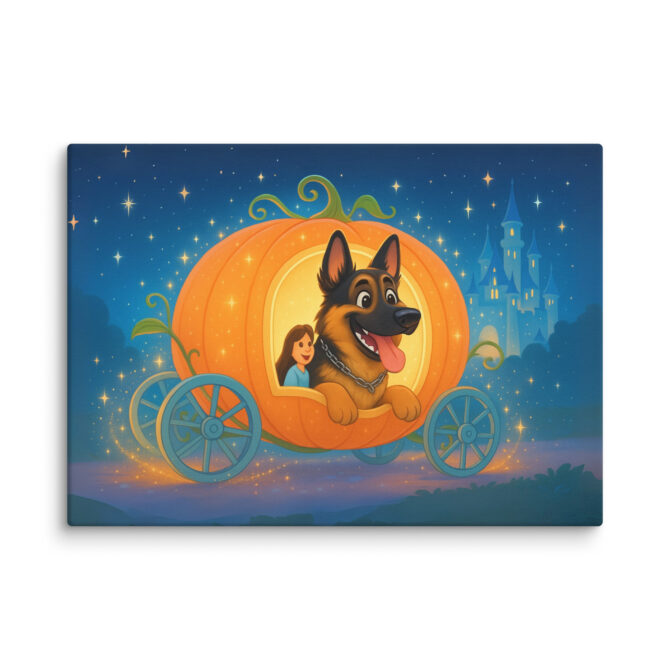 Cinderella Carriage Ride – Custom Disney-Style Pet Canvas - Image 2