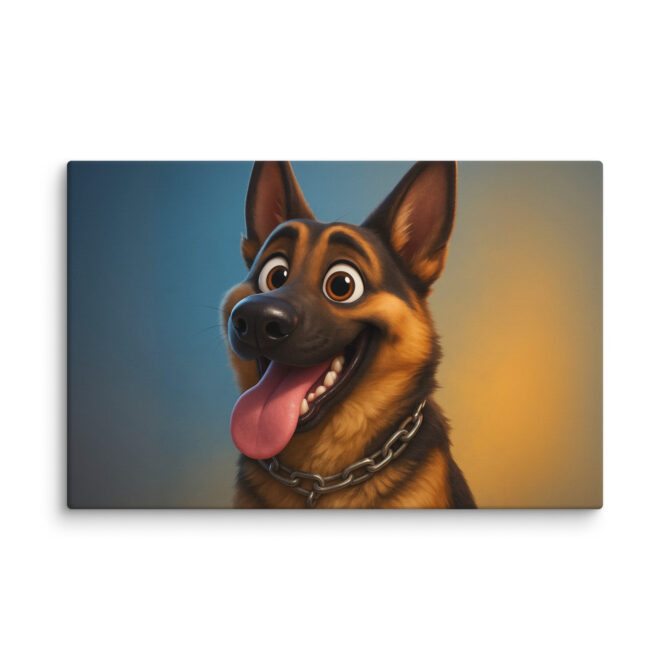 Hero Pet Close-Up | Custom Pixar-Style Pet Canvas Print - Image 3