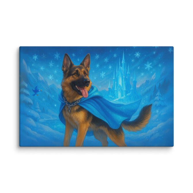 Frozen Ice Kingdom | Custom Disney-Style Pet Canvas Print - Image 3